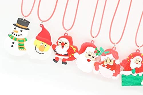 San Tokra 12 Pcs Light Up Christmas Necklace Lights, Holiday