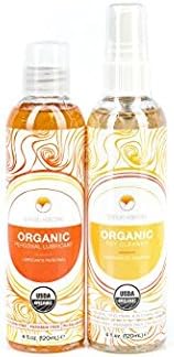 USDA Organic Personal Lubricant and Toy Cleaner from Sensual Horizons, Glycerin Free, Paraben Free, pH Balanced, Made in