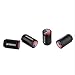 4pcs/set Black Metal Car Tire Caps American flag Car Wheel Tyre Air Valve Dust Covers with flag of the United States USA Lexitek (USA Flag)