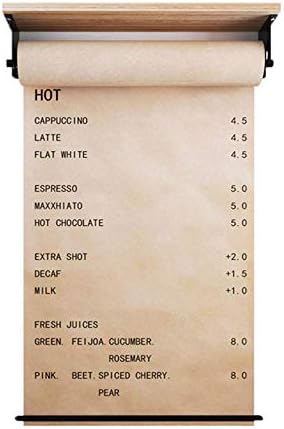 HANHJ Creative Wall Mounted Distributor With Note Roll Kraft Paper Studio Roller Paper Wall Decor Office Concept Wall Hanging Paper Divider Innovative Alternative To Whiteboard