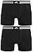 adidas Men's Athletic Stretch Trunk Underwear (2-Pack), Black/Black Black/Black, Medium