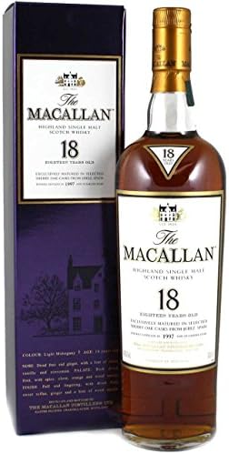 The Macallan 1997 18 Year Old Sherry Oak Highland Single Malt Scotch Whisky 70cl Bottle