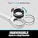 GEARDRIVE Ratcheting Combination Wrench Set, SAE & Metric, 22-piece, 1/4″ to 3/4″ & 6-18mm, Chrome Vanadium Steel, with Carrying Bag