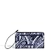 Vera Bradley Women's Cotton Front Zip Wristlet With RFID Protection, Indigo, One Size