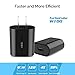 VEDFUN TurboCube W100 18W 3A USB Quick Charge 3.0 / 2.0 Wall Charger for SmartPhones