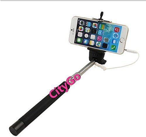 Foldable extendable Self-portrait Monopod Stick(black) for iphone 6plus 6 5s 5c 5 Samsung Galaxy S6 S5 S4 S3 etc