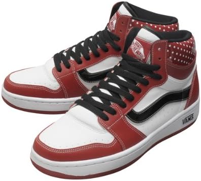 Amazon バンズ ハイカットスニーカー V41hi Dot Red Wht Dot 30 Vans バンズ シューズ バッグ