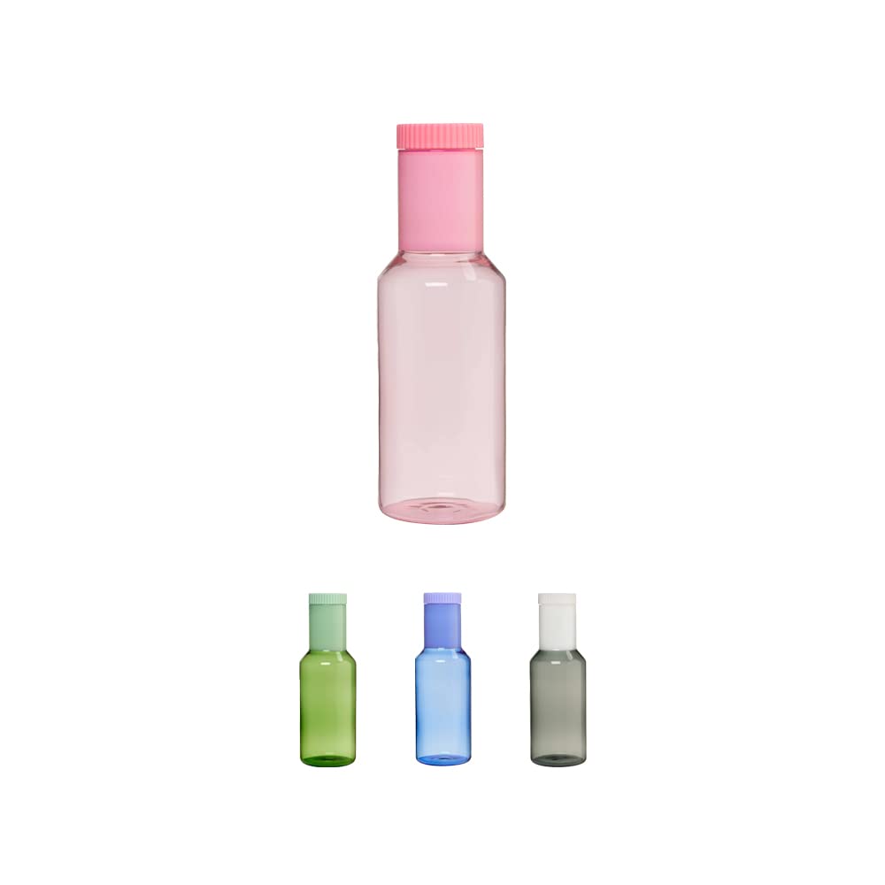 Design Letters Glass Carafe with Lid, 1 Litre, Dishwasher Safe Water Carafe with Lid, Glass Jug Lid, Iced Tea Jug for Homemade Drinks, Iced Tea