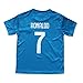GamesDur 2019/2020 Ronaldo #7 Third Blue Soccer Kids Jersey & Short & Sock & Soccer Bag Youth Sizes