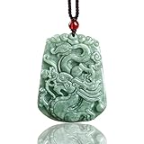 BJIMIDTI Dragon Jade Pendant Necklace for Men Women