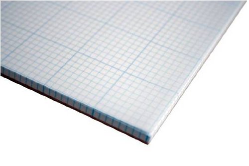 Helix Vellum Pad, 8 x 8 Grid, 11 x 17 Inch, 50 Sheets, White (37102)