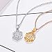 FOCALOOK J Initial Necklace Tiny Alphabet Charm 18K Gold Plated Letter Monogram Jewelry for Women Girls