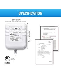 Transformador de 24 voltios, adaptador de cable C termostato, competible con todas las versiones de timbre de anilla y termostato para Nest Ecobee, Sensi y Honeywell, cable largo de 15.0 in transformador de 24 V., Blanco