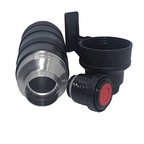 Gaodear Camera Lens Mug with Handle Thermos Stainless Steel Insulation Cup Travel Coffee Cup Tea Water Mug Photography Gift - Thumbnail 4