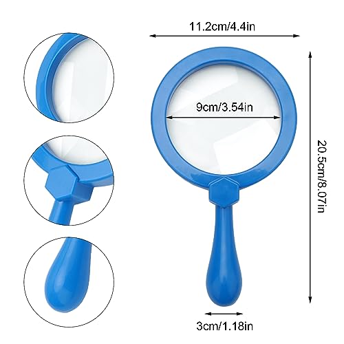 Magnifying Glasses for Kids, Jumbo Magnifiers with Stand, Portable