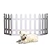 White Picket Fence Folding Pet Gate