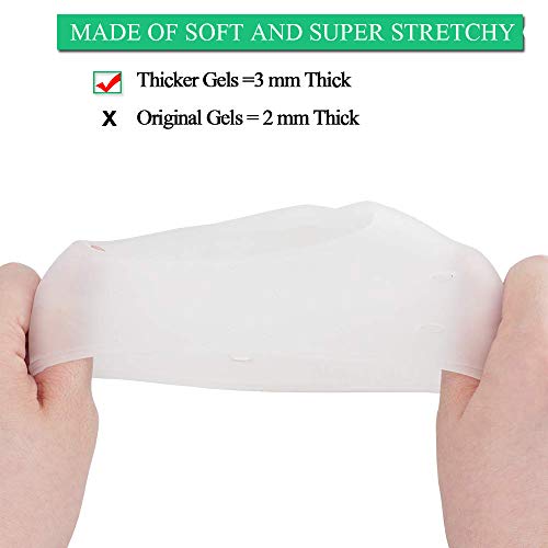 image for Feeke (8PCS) Silicone Heel Protectors,Heel Cups,Gel Heel Cushion,Plant