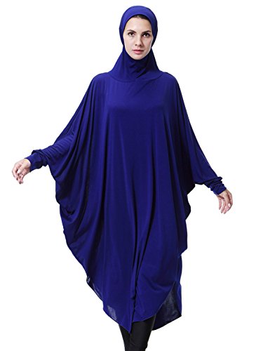 Gladthink womens muslim bat s-wing-sleeves dress hijab …