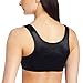 Exquisite Form Women's Front Close Cotton Posture Bra 5100531, Black, 40D