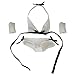 MonkeyJack 1/6 White Halter Tie Bra & Panties Bikini Set for 12'' Kumik CY CG Girls Phicen Female Action Figure