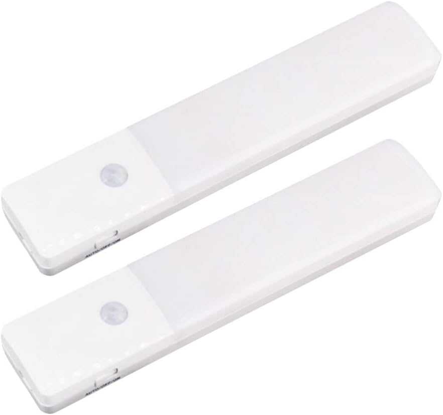 Uonlytech 2 Stück LED Schrank Licht Bewegungssensor Schrank Lampe unter