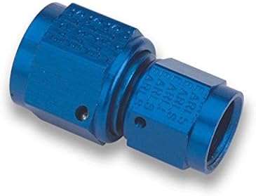 Earl's 915108 Blue Anodized Aluminum Straight -8AN Female Swivel Coupling
