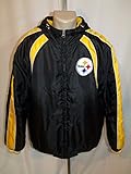 Pittsburgh Steelers NFL Embroidered Black and Gold Jacket XL