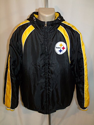 Pittsburgh Steelers NFL Embroidered Black and Gold Jacket XL
