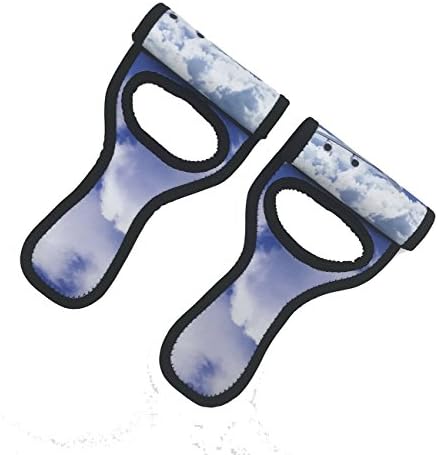 Luony 2 Pack Neoprene Luggage Tags Luggage Handle Grip Wrap,Travel ID Labels