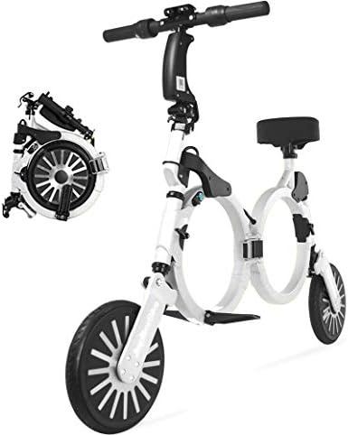 Jupiter Bike 2.0 - Smallest Folding Electric Bicycle/E-Bike/Scooter with 10 Mile Range, 15 Mph Speed - 240w Hub Motor