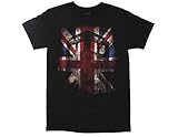 Doctor Who Tardis Union Jack Glow Mens T-shirt (Small)