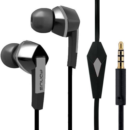 Fonus Brand New 3.5mm Hands-Free Flat Cable Dual Earbuds with Microphone Quality Headset for iPhone 6, 6 Plus, 5S, 5, 5C, 4S, 4 - Samsung Galaxy S6 Edge, S6, S5, S4, S3, S2, Galaxy Note Edge, 4 3 2 1 - Motorola Nexus 6, Moto X G, DROID MAXX / RAZR MAXX / HD / Ultra / Mini, RAZR M, Droid Turbo - HTC One MAX / ONE M8 / One Remix, Blackberry Passport, Sony Xperia Z3 Compact, Xperia Z3v, ZTE Grand XMax - iPad 2 3 4, iPad Air, iPad Mini / Mini 2 - Galaxy Tab, TabPRO and NOTEPRO Tablets, Asus PadFone X Mini