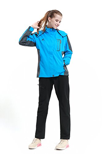 image for Waterproof Hooded Jacket Women - Diamond Candy Casual Jackets Windproo