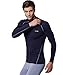 EXIO Mens Mock Compression Baselayer Top Cool Dry Long-Sleeve Shirt EX-T02