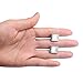 UHIBROS Jewelry Stainless Steel Classic Tuxedo Shirt Cufflinks for Men Unique Business Wedding White (Sliver)