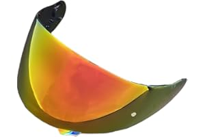 MOONTOGO Helmet Shields for SHOEI GT Air,Neotec,CNS-1,TC-5,TC-9,GT Air 2 Helmet Faceshield Visor Lens (Revo Deep Red)