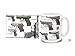 Cuppa Second Amendment Rights 15-Ounce Coffee Mug with Walther Police Pistols