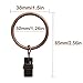 36pcs Curtain Ring with Clips (Copper)