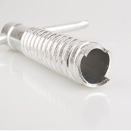 Taloyer Outdoor Aluminium Alloy Screw Tent Nails High Strength Camping Hiking Tent Stakes Drilling Ice Snow Land Screw Shelter Nail