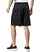 TM-MBS02-BLK_X-Large Tesla Men's Cool Mesh Basketball Shorts Smooth HyperDri With Pockets MBS02
