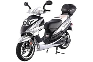 SMARTDEALSNOW HHH 150cc Scooter Vienna 150 Fully Automatic CVT Gas Powered 150cc Moped LANCER150 Eagle with GY6 Engine (Black)