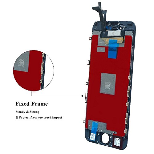 image for Qi-Eu LCD Display For iPhone 6S(Black) 4.7 inch Touch Screen Digitizer