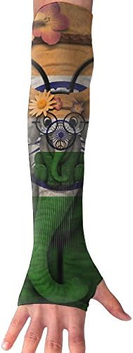 India Flag Long Sleeve Sun Protection Arm Sleeves Arm Cooling Sleeve Cycling Outdoor Sports Leisure