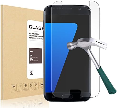 Filmmy Galaxy S7 0.25mm HD Anti-scratches Clear Ballistic Tempered Glass Screen Protector for Samsung Galaxy S7, 2 Pack