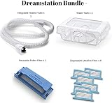 Philips Respironics Dreamstation Cpap & BIPAP Supplies Bundle - Includes Heated Tube (Qty-1)/Water Tank (Qty-1)/Reusable Pollen Filter(Qty-1)/Disposable Ultra Fine Filters(Qty-6)