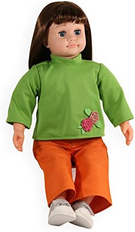 "Ask Amy 22" Talking Interactive Singing Storytelling Smart Educational Doll Brunette Green Shirt
