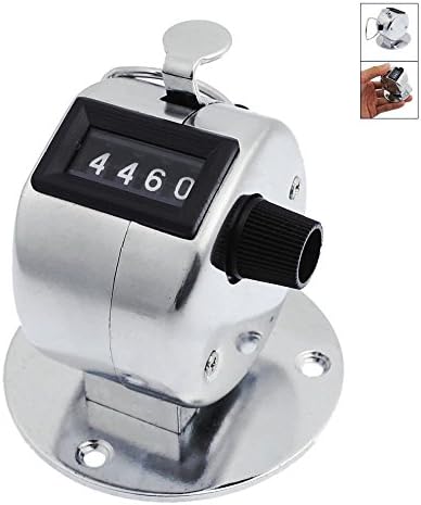 Hand held or Base Mount Tally Counter 4 Digit Number Mechanical Tally Lap Tracker Manual Clicker