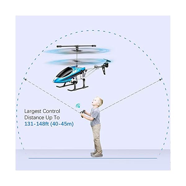 VATOS RC Helicopters, Remote Control Helicopter with Gyro and LED Light 3 Channel Alloy Mini Helicopter Remote Control…