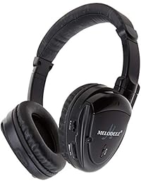 Dos Auriculares Inalámbrico 2 canales Fold Flat parte trasera sistema de entretenimiento reproductor de DVD de infrarrojos IR para en coche de escuchar con Caso y 3.5 mm Auxiliar Cord