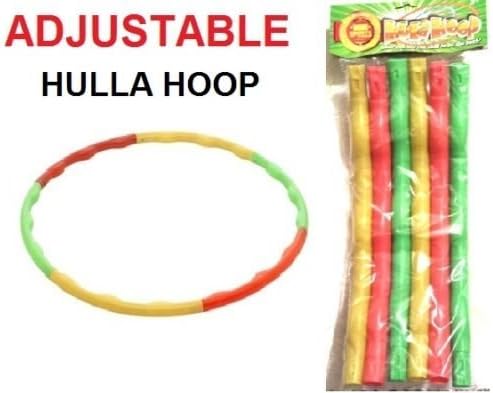 Kids Hula Hoop Adjustable Collapsible Colourful Indoor Outdoor Fitness Gymnastic